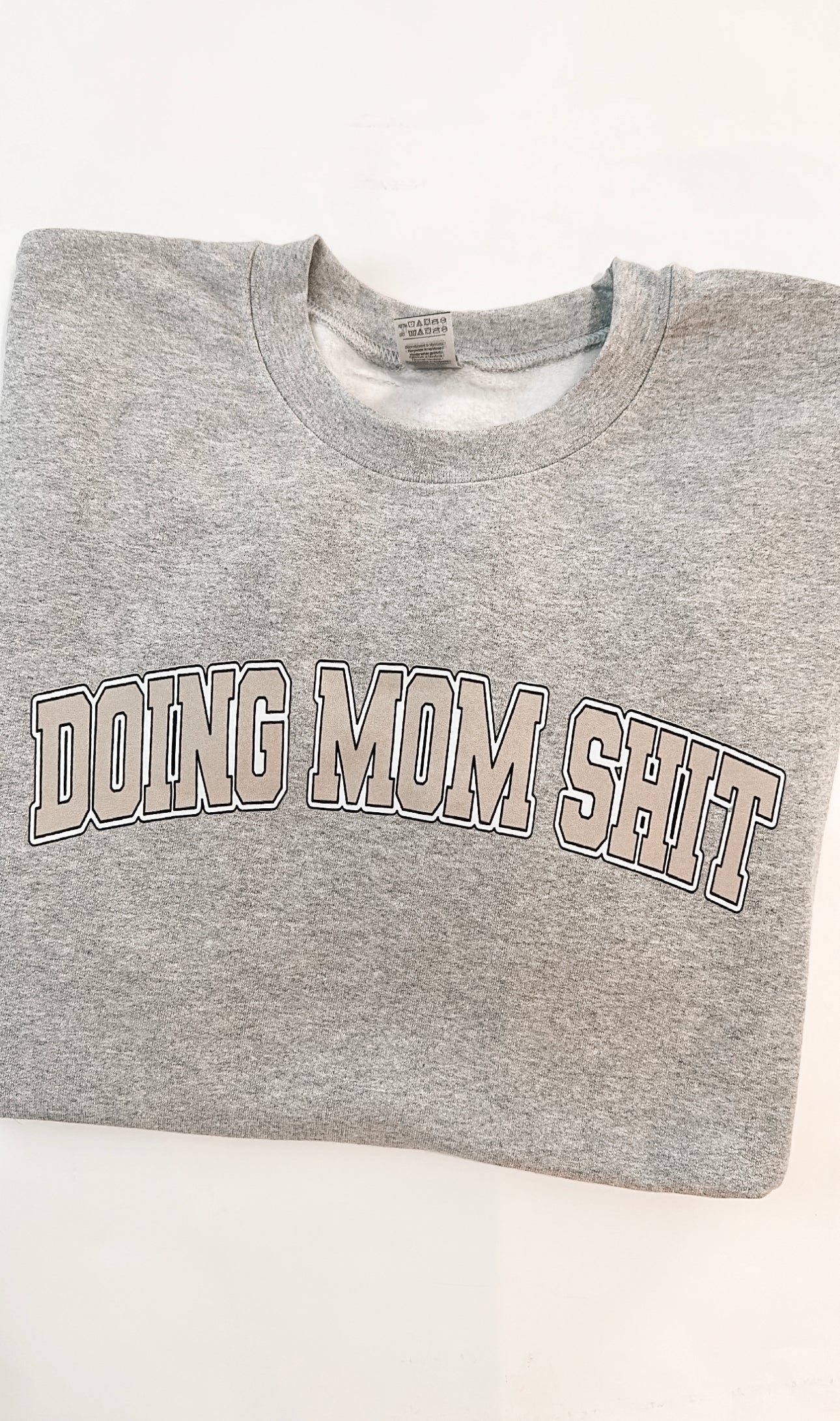 Doing Mom Shit Varsity Crewneck Sweater