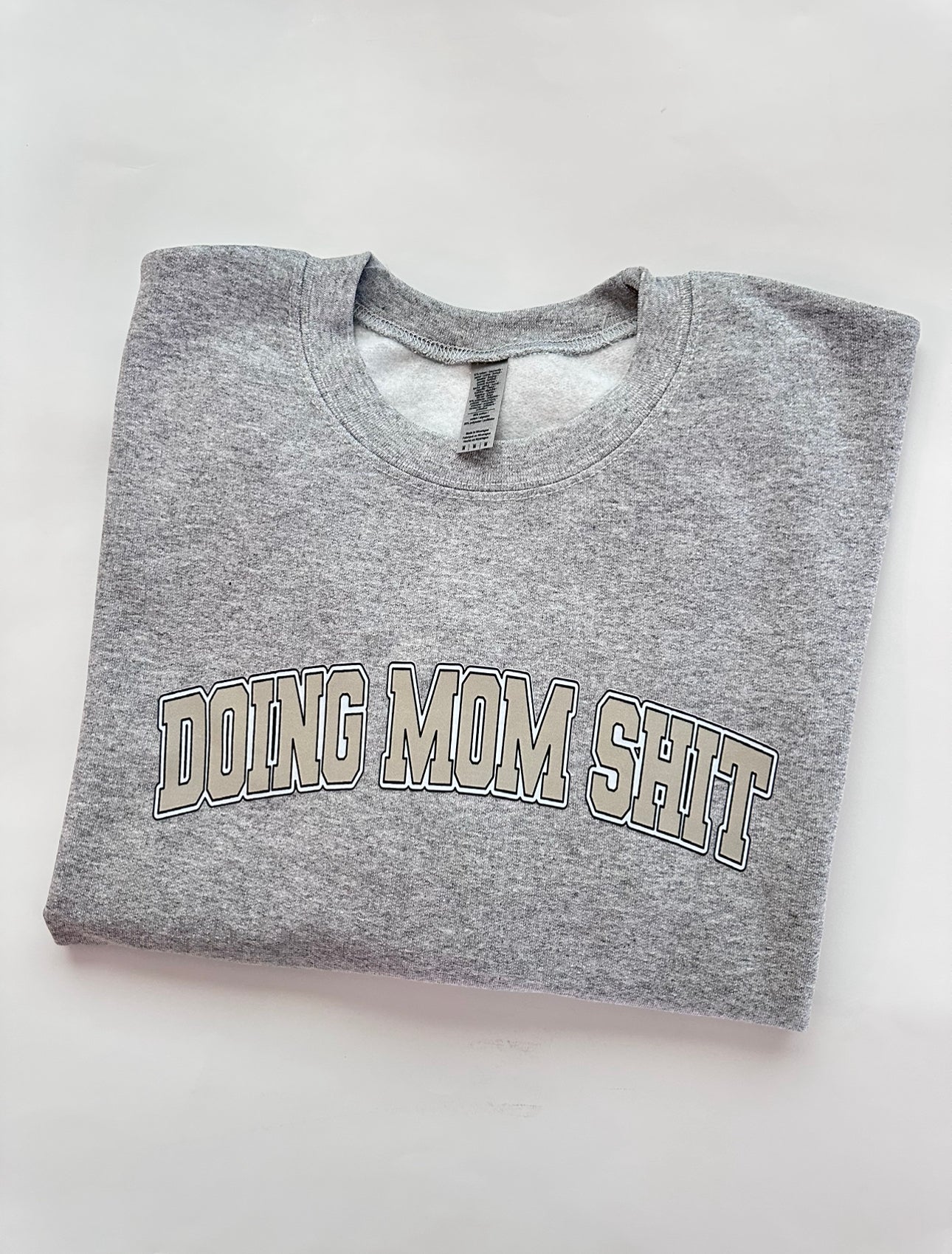 Doing Mom Shit Varsity Crewneck Sweater