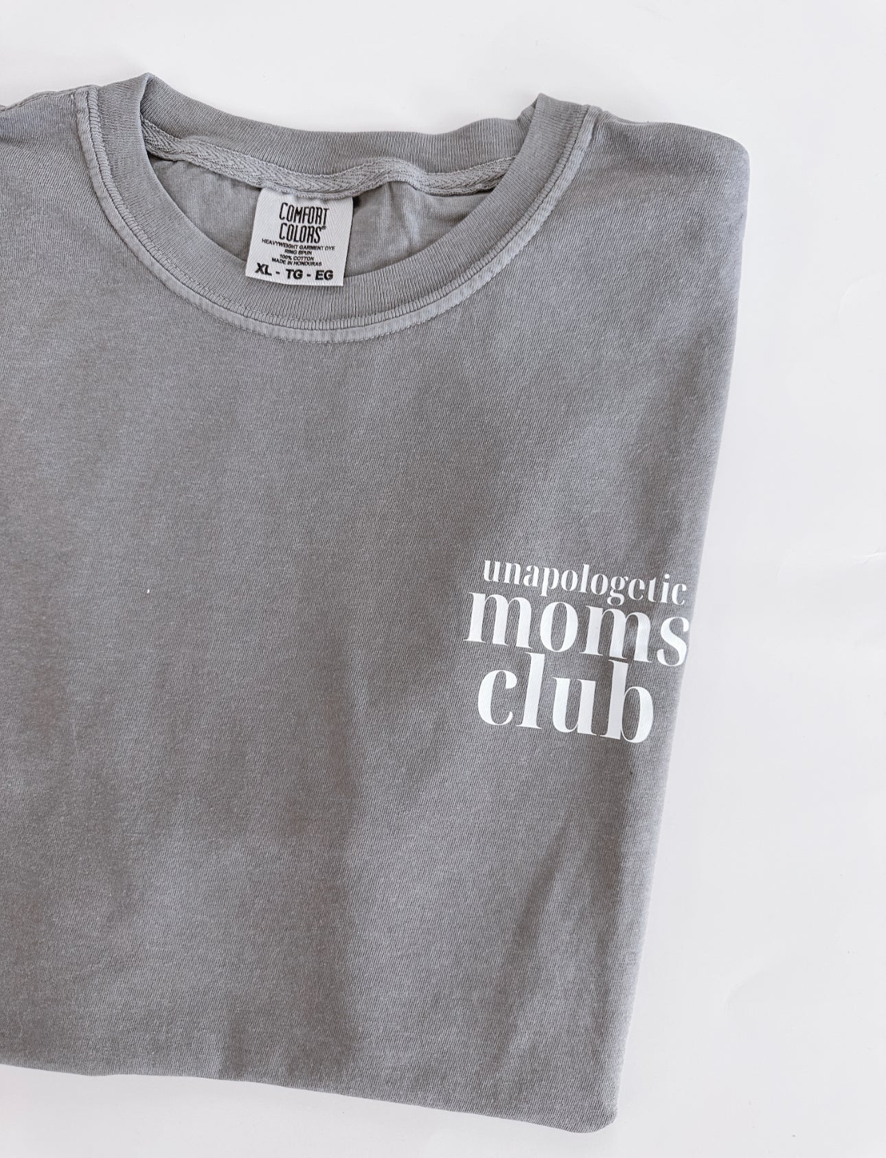 Unapologetic Moms Club Grey Tee