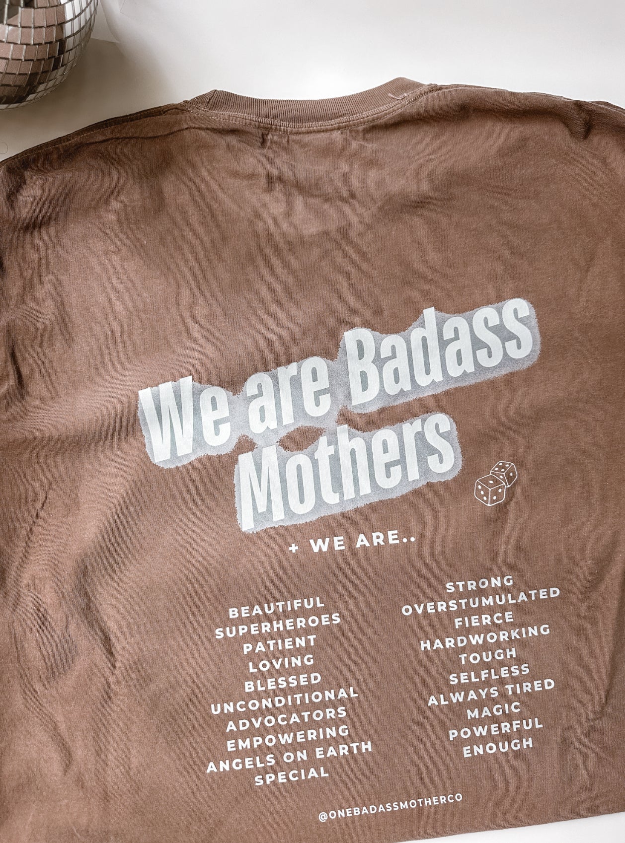 One Badass Mother Vintage Brown Tee