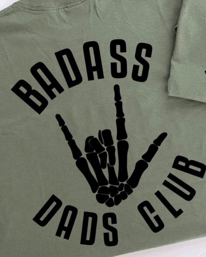 Badass Dads Club Green Tshirt