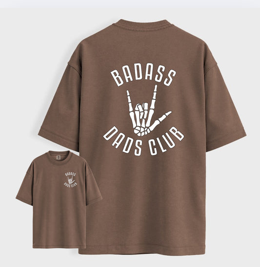 Pre-Order Badass Dads Club Brown Tshirt