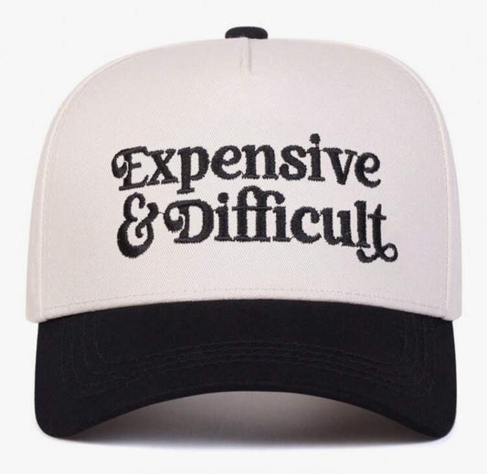 Pre-Order Expensive & Difficult Embroidered hat