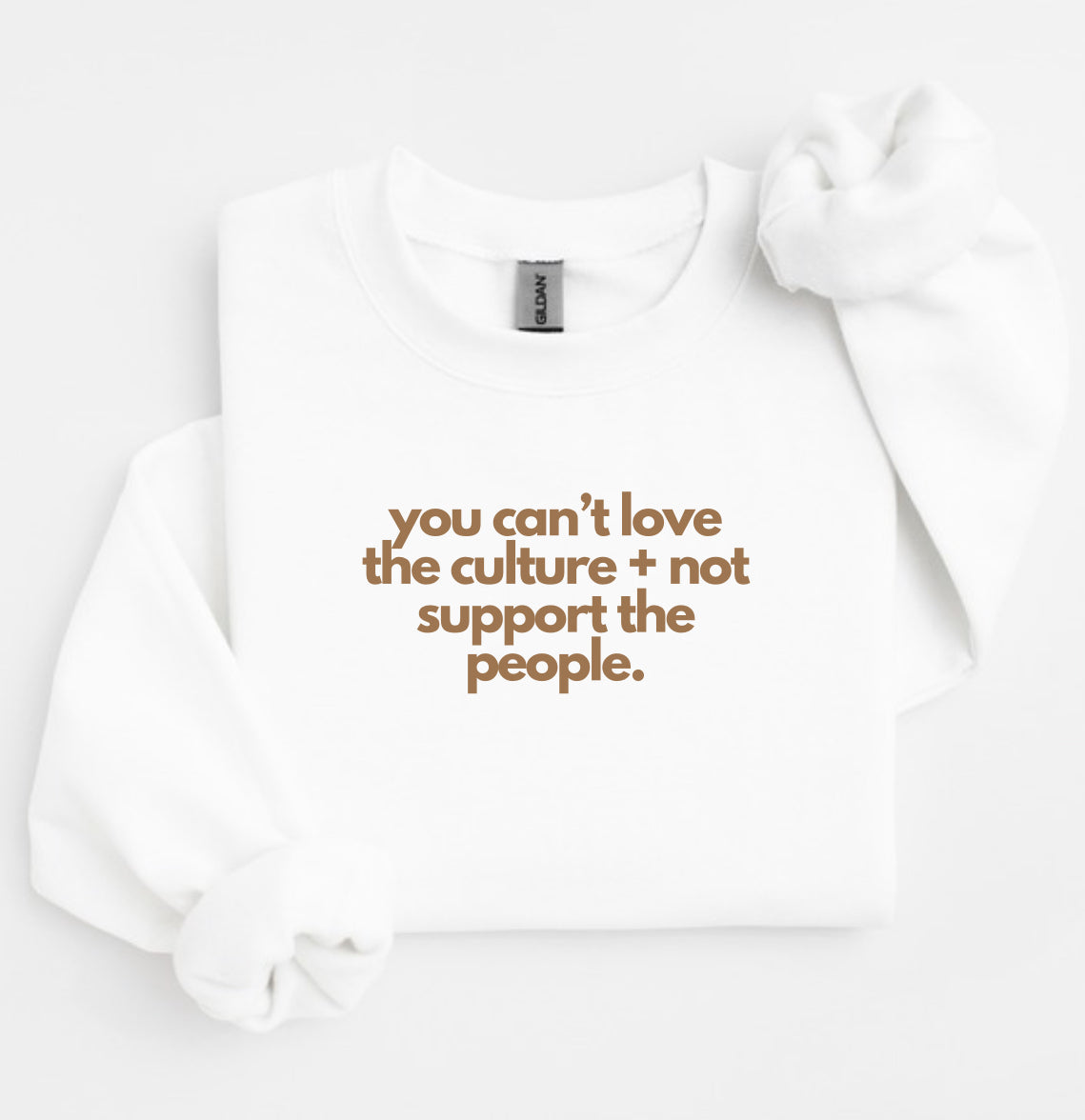 Youth SUPPORT THE PEOPLE Crewneck Sweater