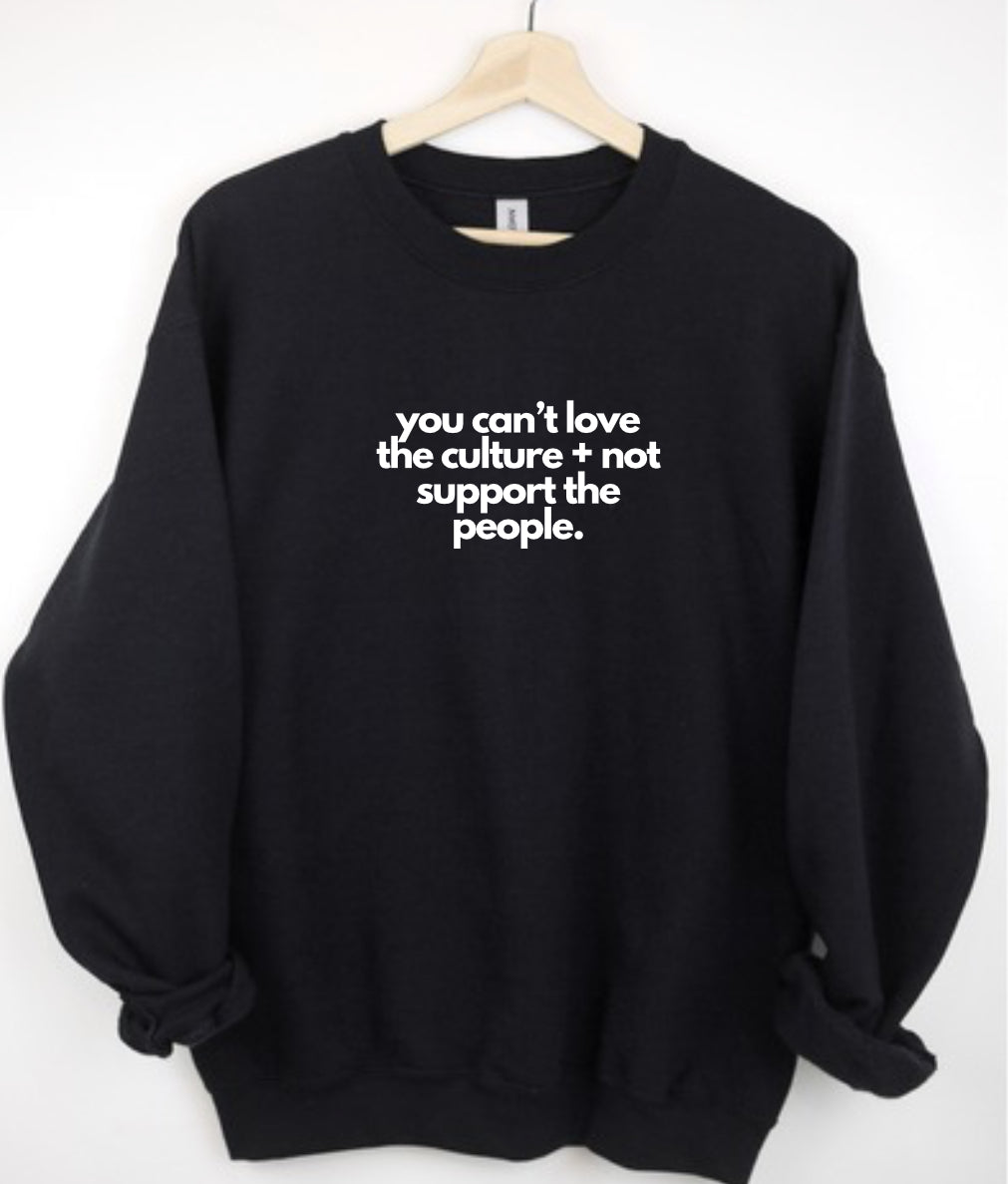 Youth SUPPORT THE PEOPLE Crewneck Sweater