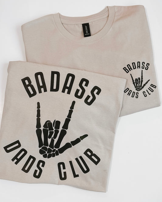 Badass Dads Club Sand T-shirt